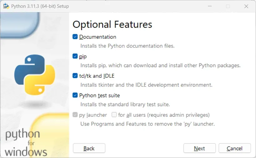 python installation